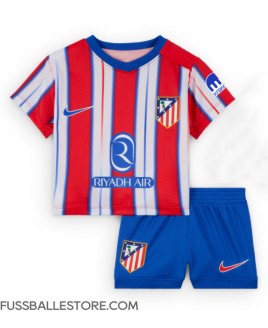 Günstige Atletico Madrid Heimtrikotsatz Kinder 2024-25 Kurzarm (+ Kurze Hosen)